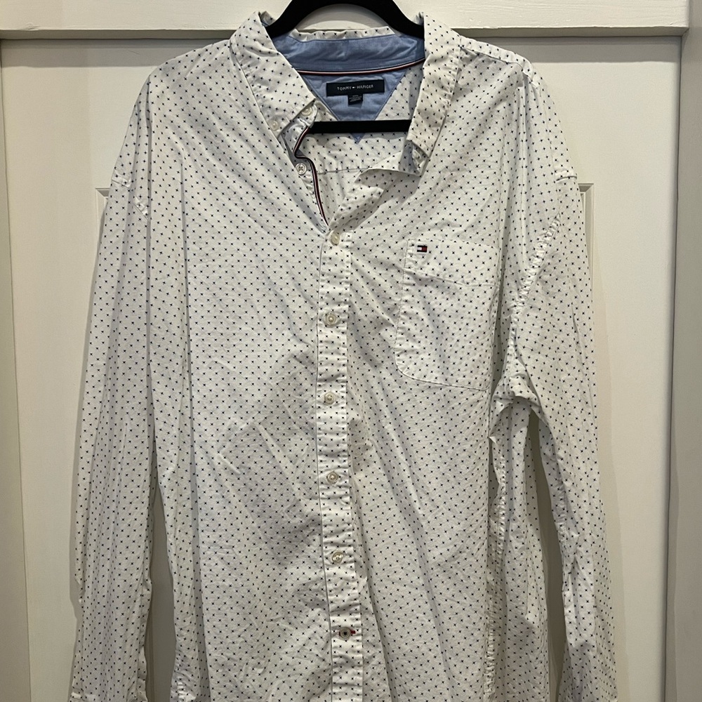 Mens XXXL Tommy Hilfiger Long-Sleeve Buttoned Shirt